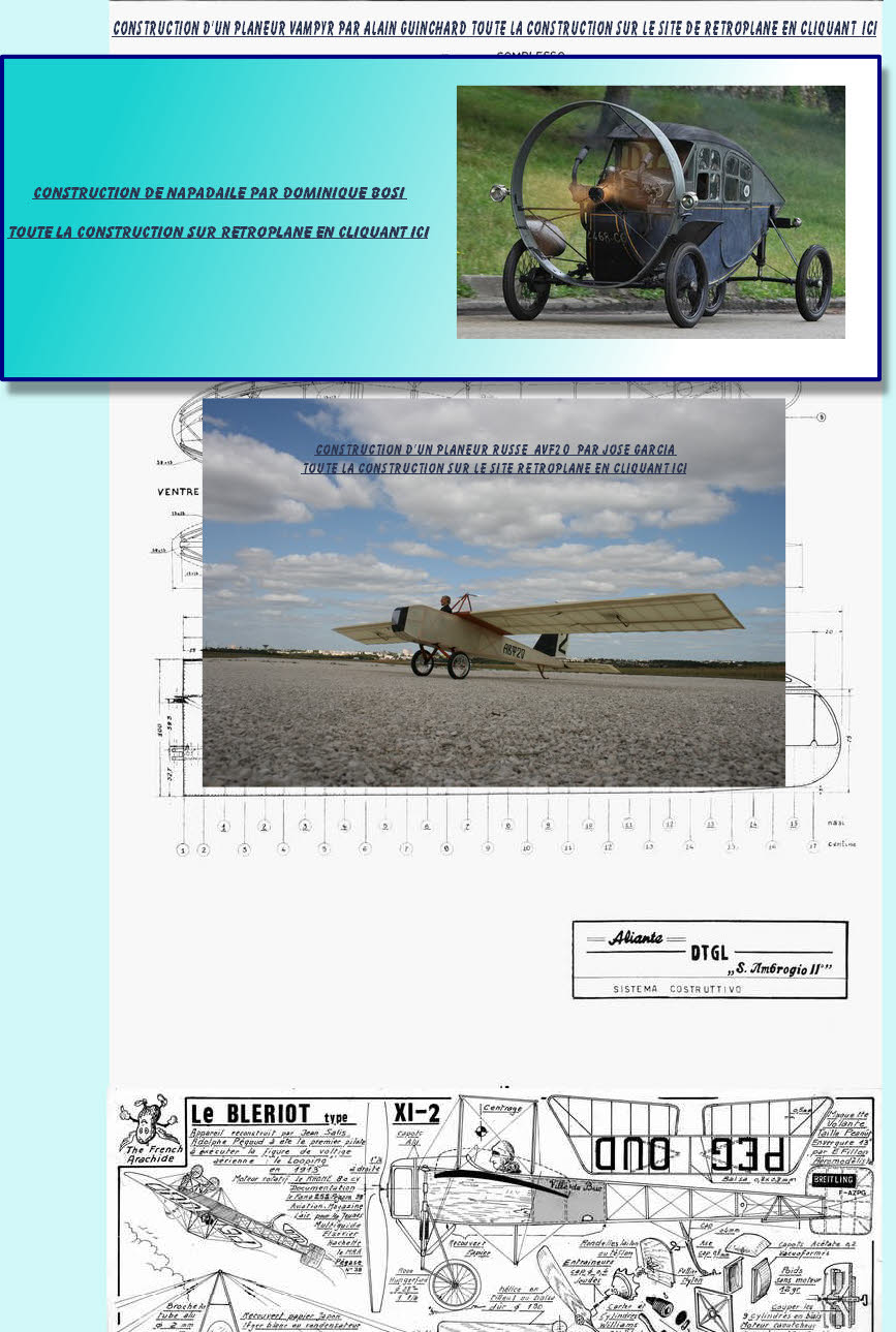 construction d’un planeur russe  avf20  par jose garcia 
toute la construction sur le site retroplane en cliquant ici